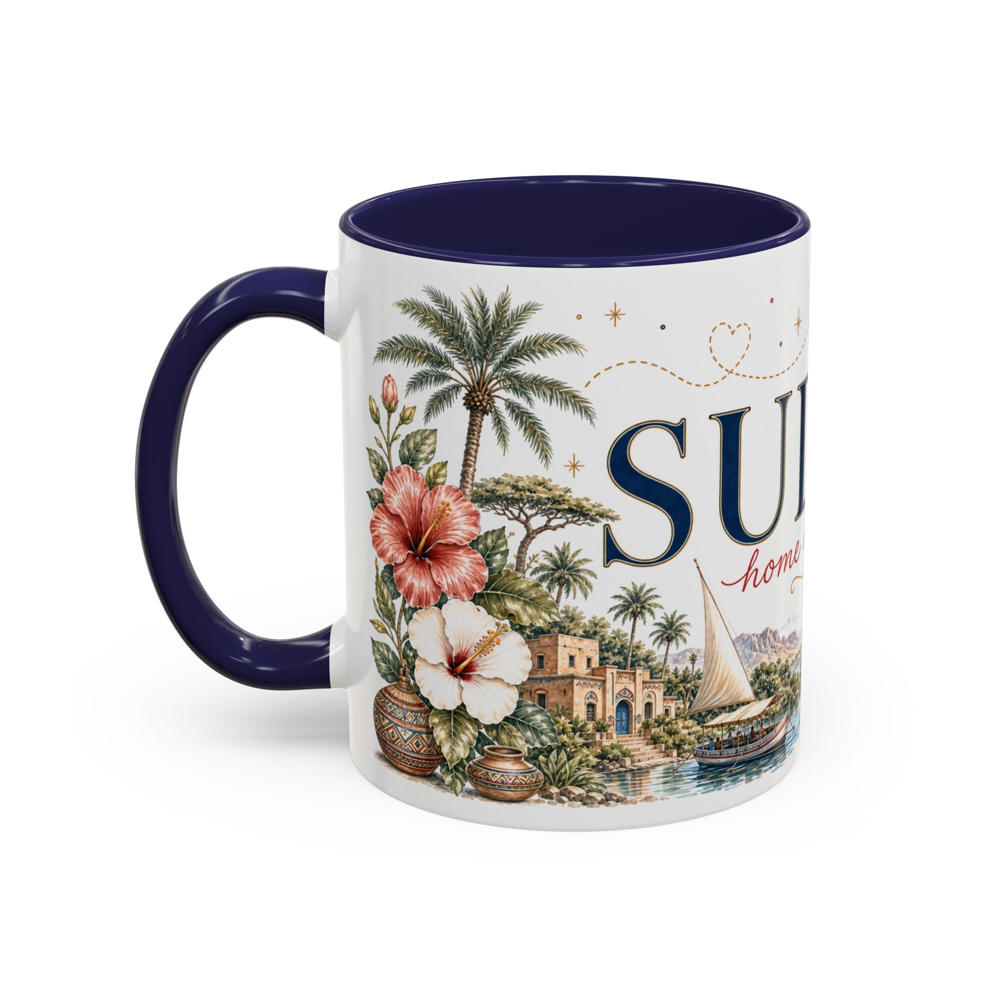Sudan Home Country Mug | Moving Away Gift | Long Distance Friendship | 11 oz 15 oz Accent Mug