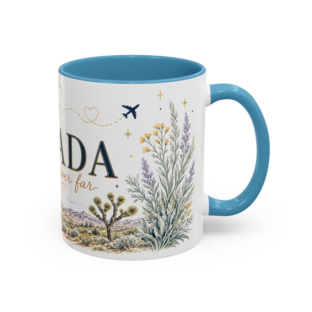 Nevada Home State Mug | Moving Away, Long Distance Friendship Gift | 11oz 15oz Accent Mug