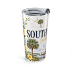 South Carolina State Flower 20oz Tumbler | Yellow Jessamine Botanical State Flower Gift | Insulated Stainless Steel Travel Cup