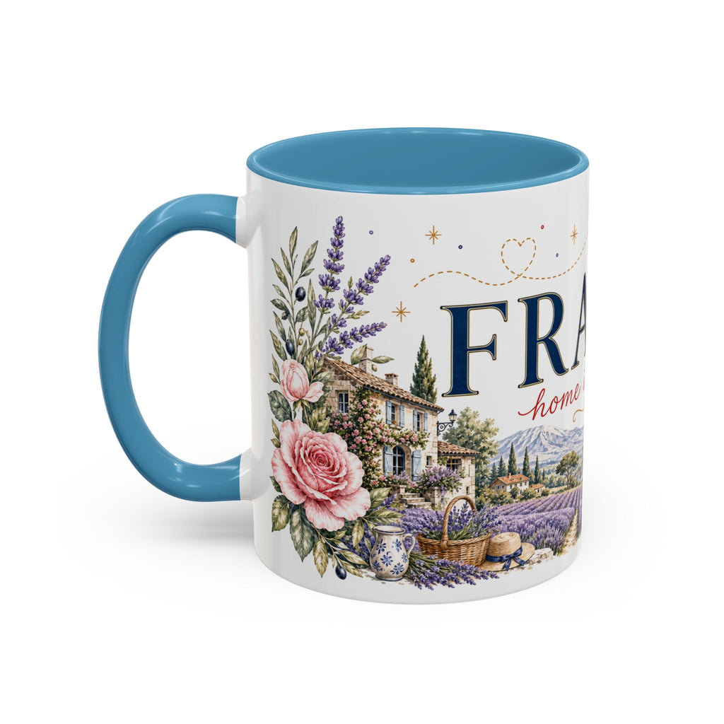 France Home Country Mug | Moving Away Gift | Long Distance Friendship | 11 oz 15 oz Accent Mug