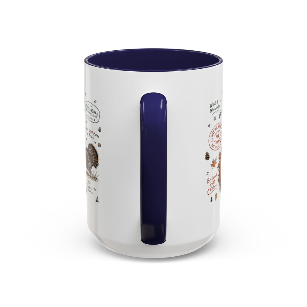 Shenandoah National Park Coffee Mug | Virginia Blue Ridge Hiking Autumn Gift | Accent Color Ceramic 11oz 15oz