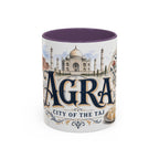 Agra Coffee Mug | India Travel Souvenir | Vintage Illustrated City Gift | 11 oz 15 oz Accent Mug