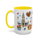 Munich Travel Mug | European City Souvenir Accent Coffee Mug | 11oz 15oz Ceramic Cup
