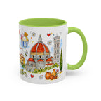 Florence Travel Mug | European City Souvenir Accent Coffee Mug | 11oz 15oz Ceramic Cup