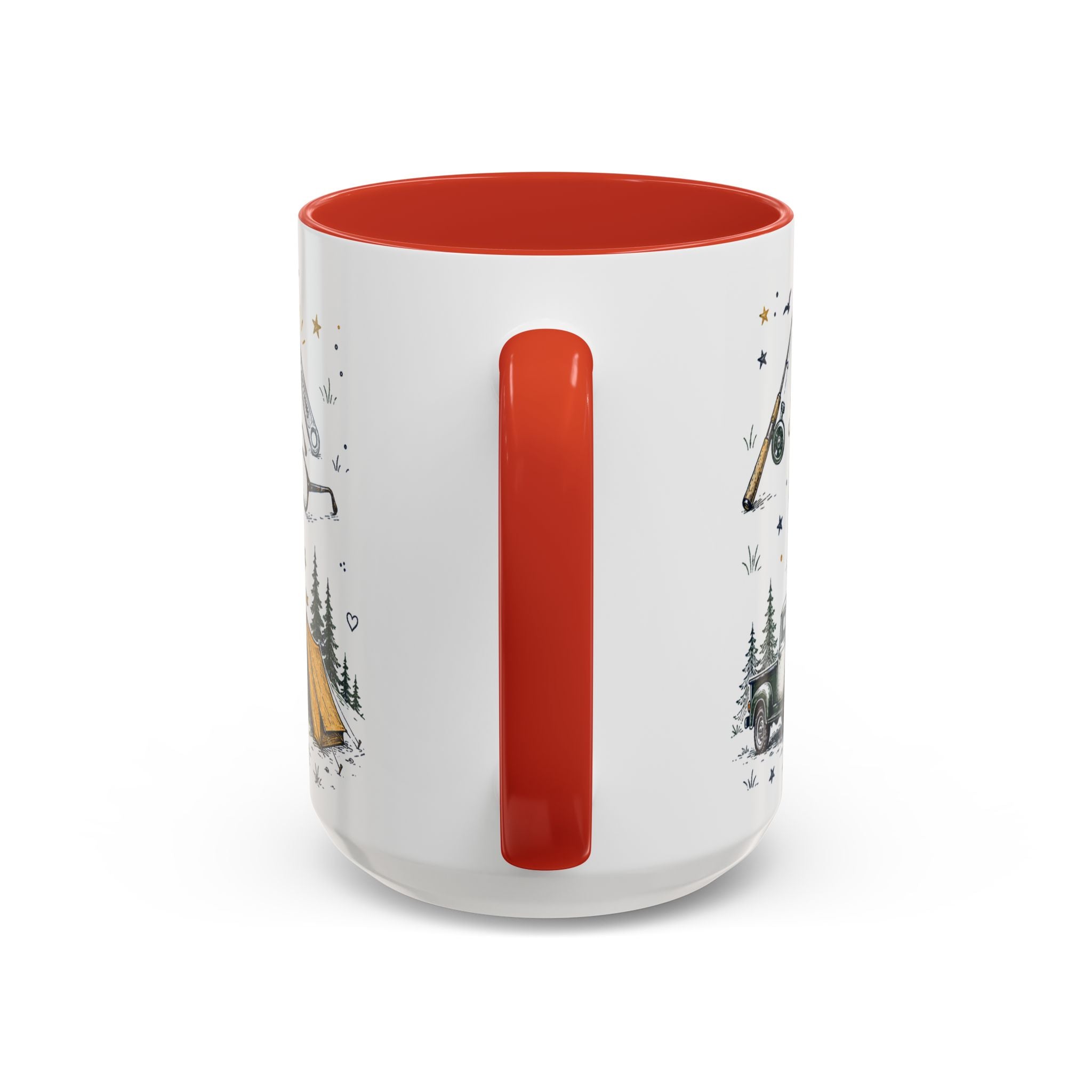 Dad The Legend Coffee Mug | Father's Day Gift for Dad | Accent Color Ceramic 11oz 15oz