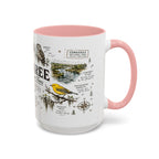 Congaree National Park Coffee Mug | South Carolina Forest Floodplain Gift | Accent Color Ceramic 11oz 15oz