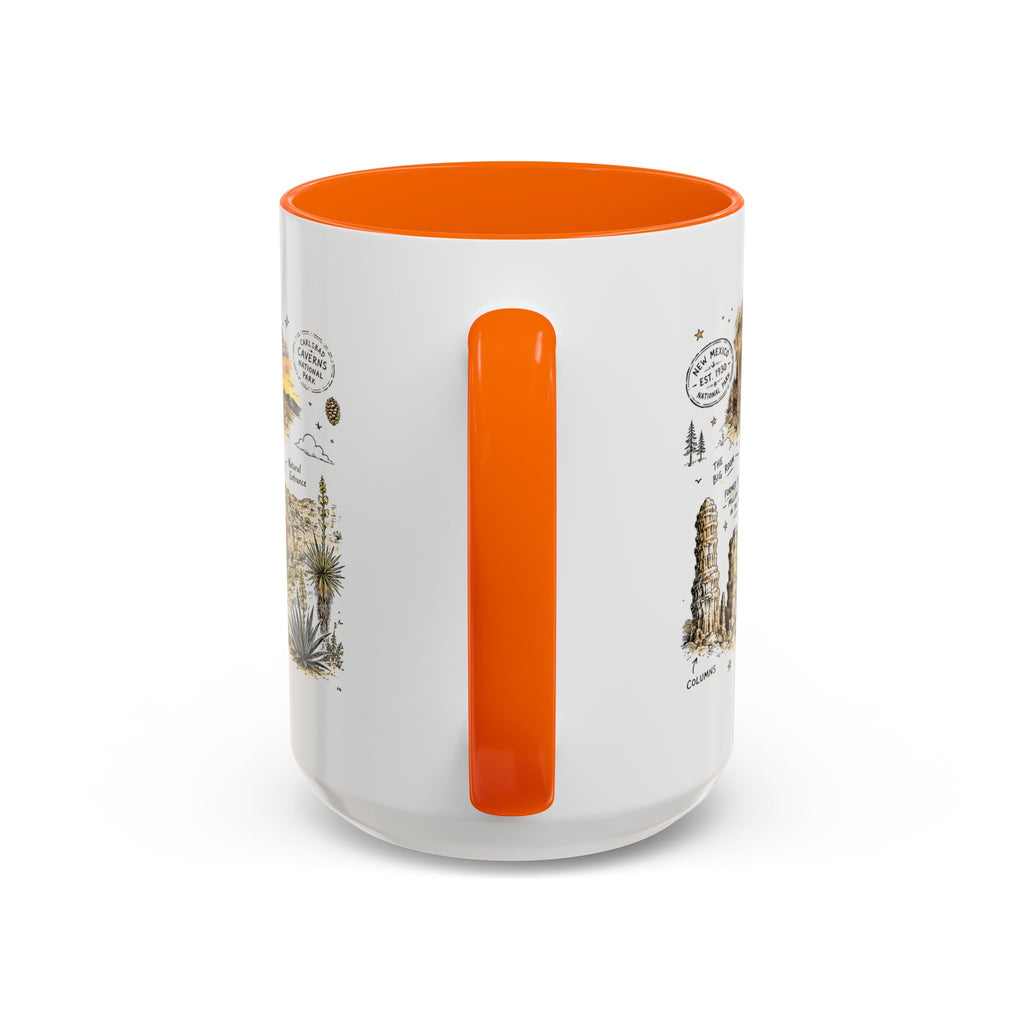 Carlsbad Caverns National Park Coffee Mug | New Mexico Cave Exploration Bat Gift | Accent Color Ceramic 11oz 15oz