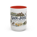 San Jose Coffee Mug | California Souvenir City Gift | Accent Color Ceramic 11oz 15oz