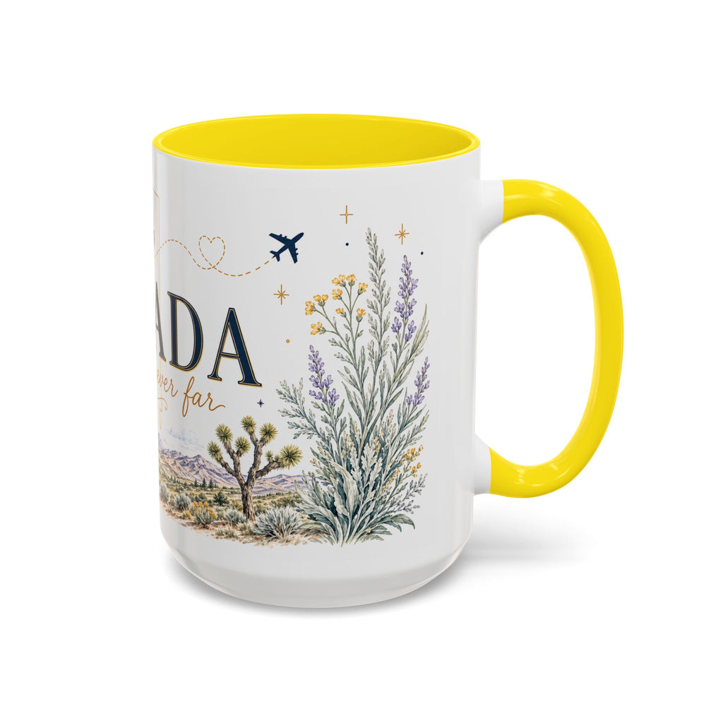 Nevada Home State Mug | Moving Away, Long Distance Friendship Gift | 11oz 15oz Accent Mug