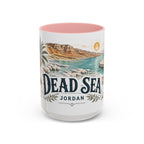 Dead Sea Mug, Jordan Travel Souvenir, Bucket List Gift, Accent Ceramic Coffee Mug 11oz 15oz