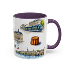 Bordeaux Illustrated Travel Mug | City Souvenir Accent Coffee Mug | 11oz 15oz Ceramic Cup
