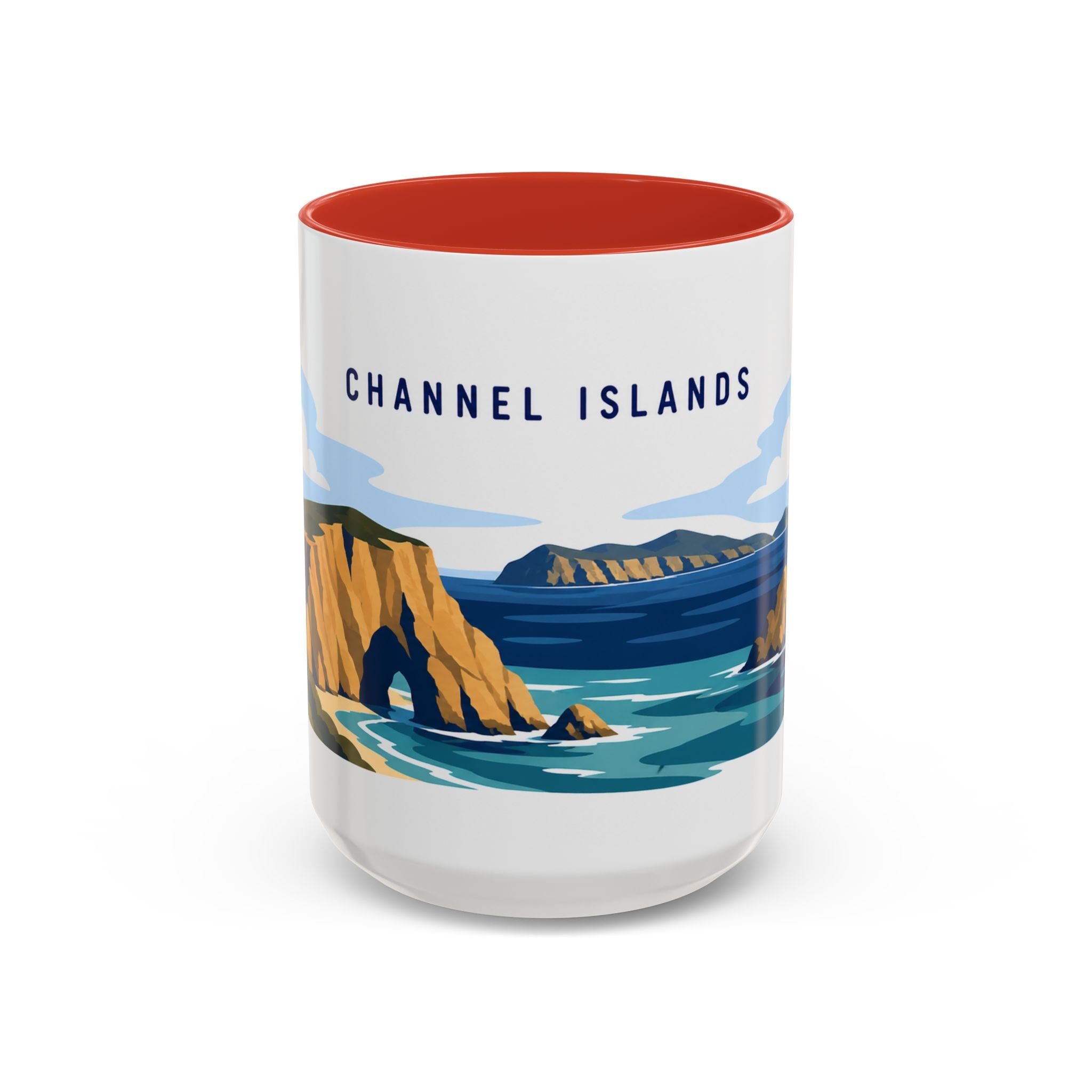 Channel Islands National Park Coffee Mug | Solid Color Block Park Souvenir | 11oz 15oz Accent Mug