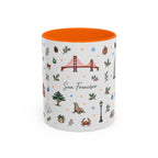 San Francisco Christmas Mug | Watercolor City Souvenir | Ceramic Coffee Cup