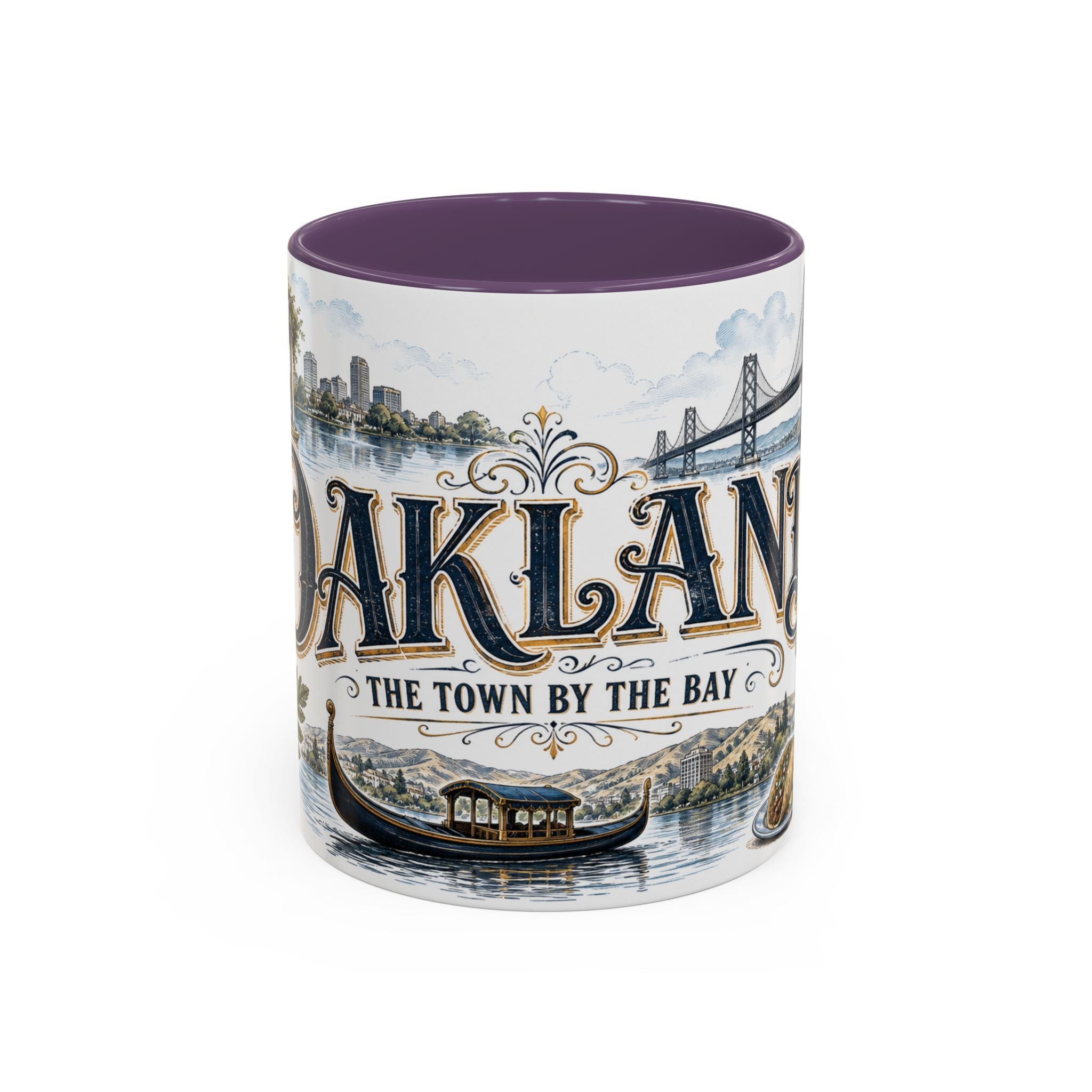Oakland Coffee Mug | United States Travel Souvenir | Vintage Illustrated City Gift | 11 oz 15 oz Accent Mug