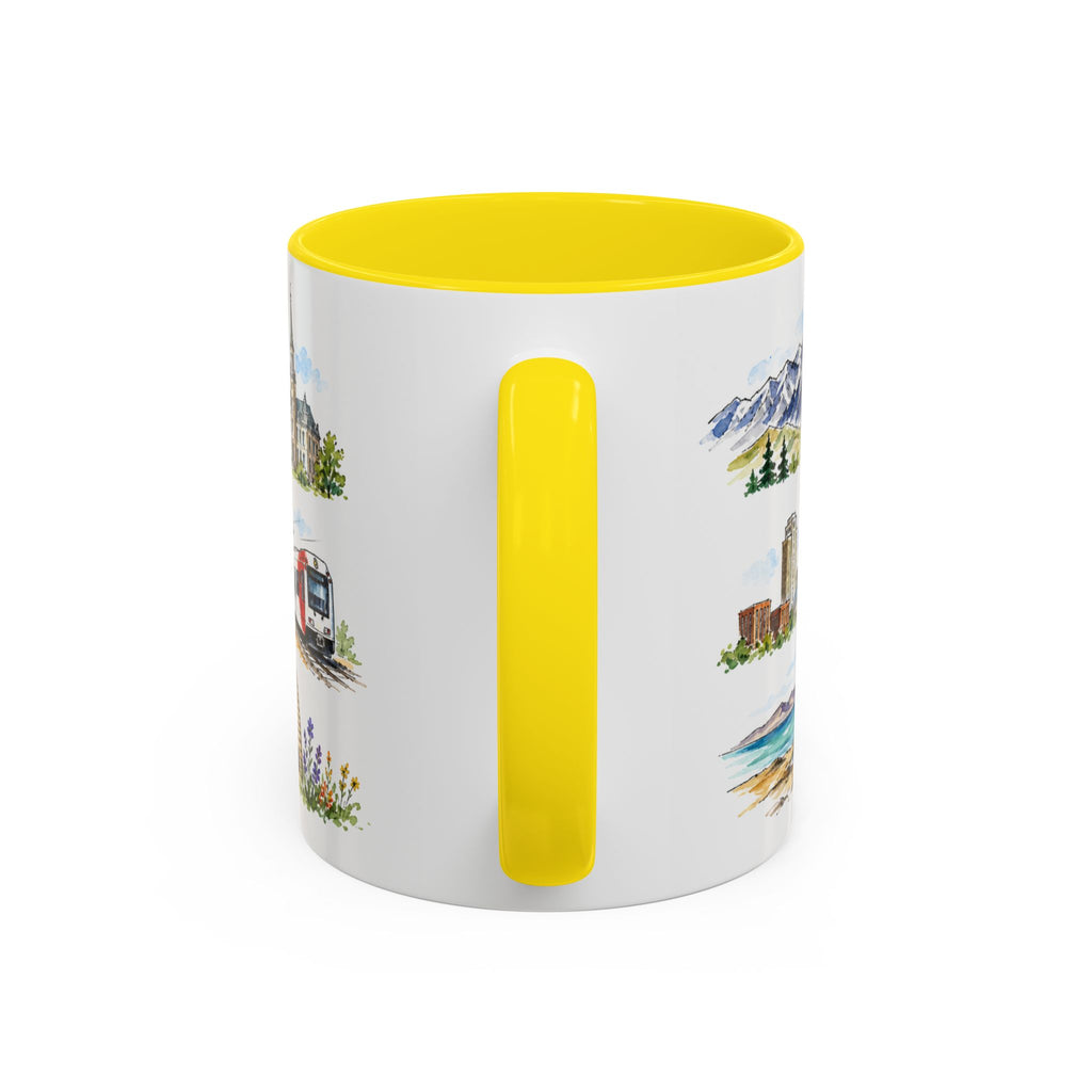 Salt Lake City Illustrated Travel Mug | City Souvenir Accent Coffee Mug | 11oz 15oz Ceramic Cup