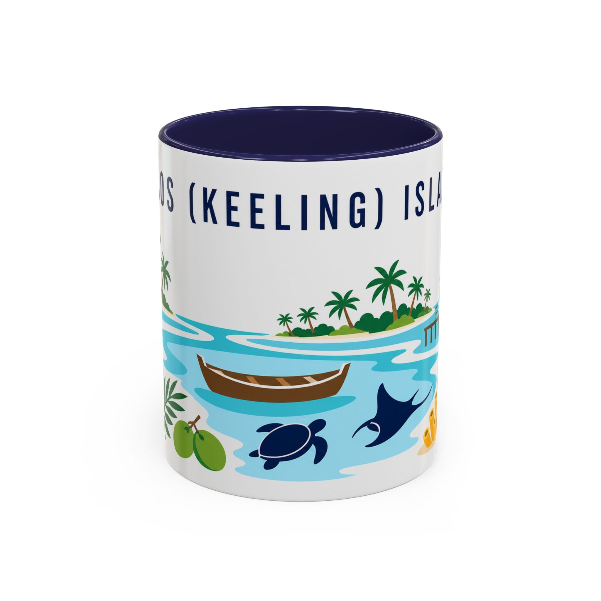Cocos (Keeling) Islands Coffee Mug | Travel Souvenir Accent Mug | Country Gift Ceramic Cup 11oz 15oz