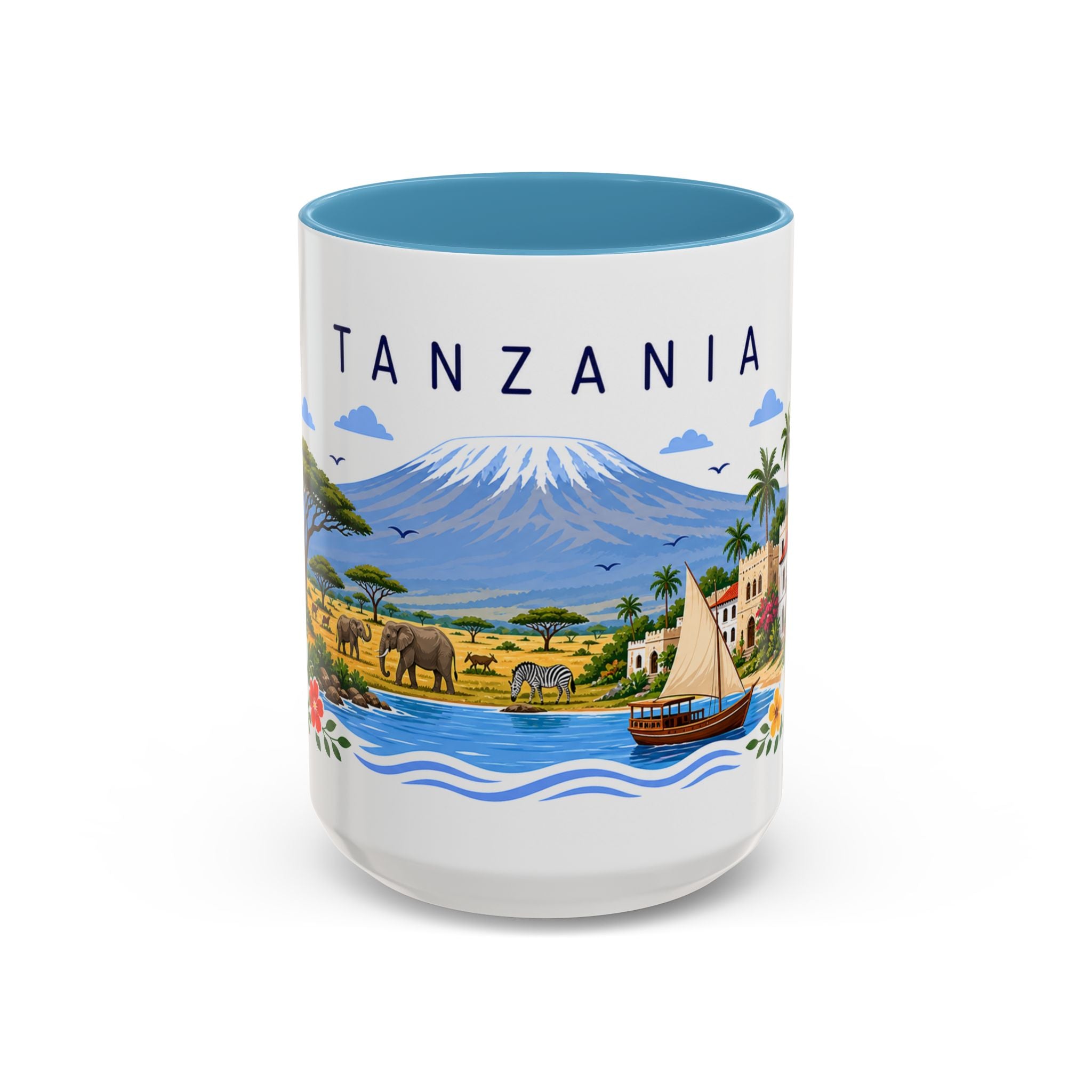 Tanzania Coffee Mug | Travel Souvenir Accent Mug | Place Gift Ceramic Cup 11oz 15oz