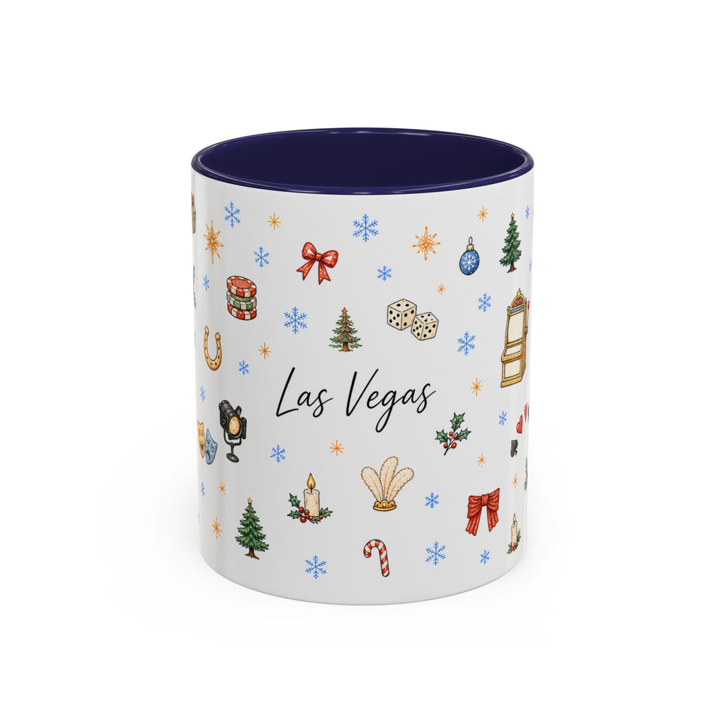 Las Vegas Christmas Mug | Watercolor City Souvenir, Travel Memories (11oz, 15oz)
