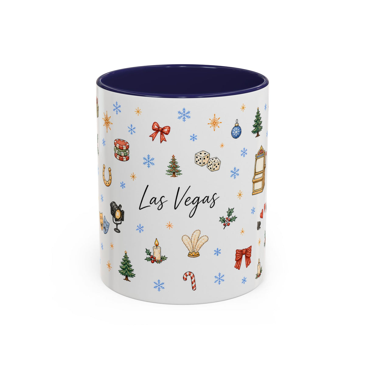 Las Vegas Christmas Mug | Watercolor City Souvenir, Travel Memories (11oz, 15oz)