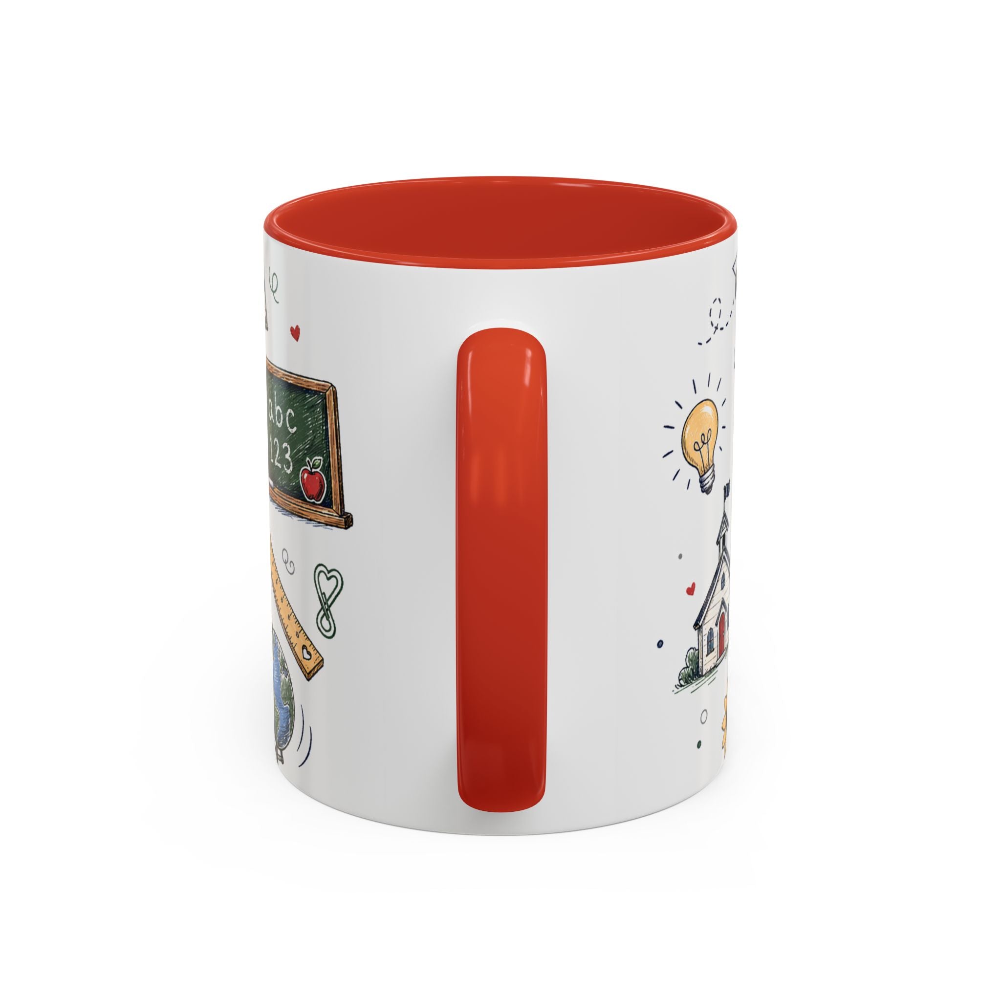 Best Teacher Ever Coffee Mug | Teacher Appreciation Gift | Accent Color Ceramic 11oz 15oz