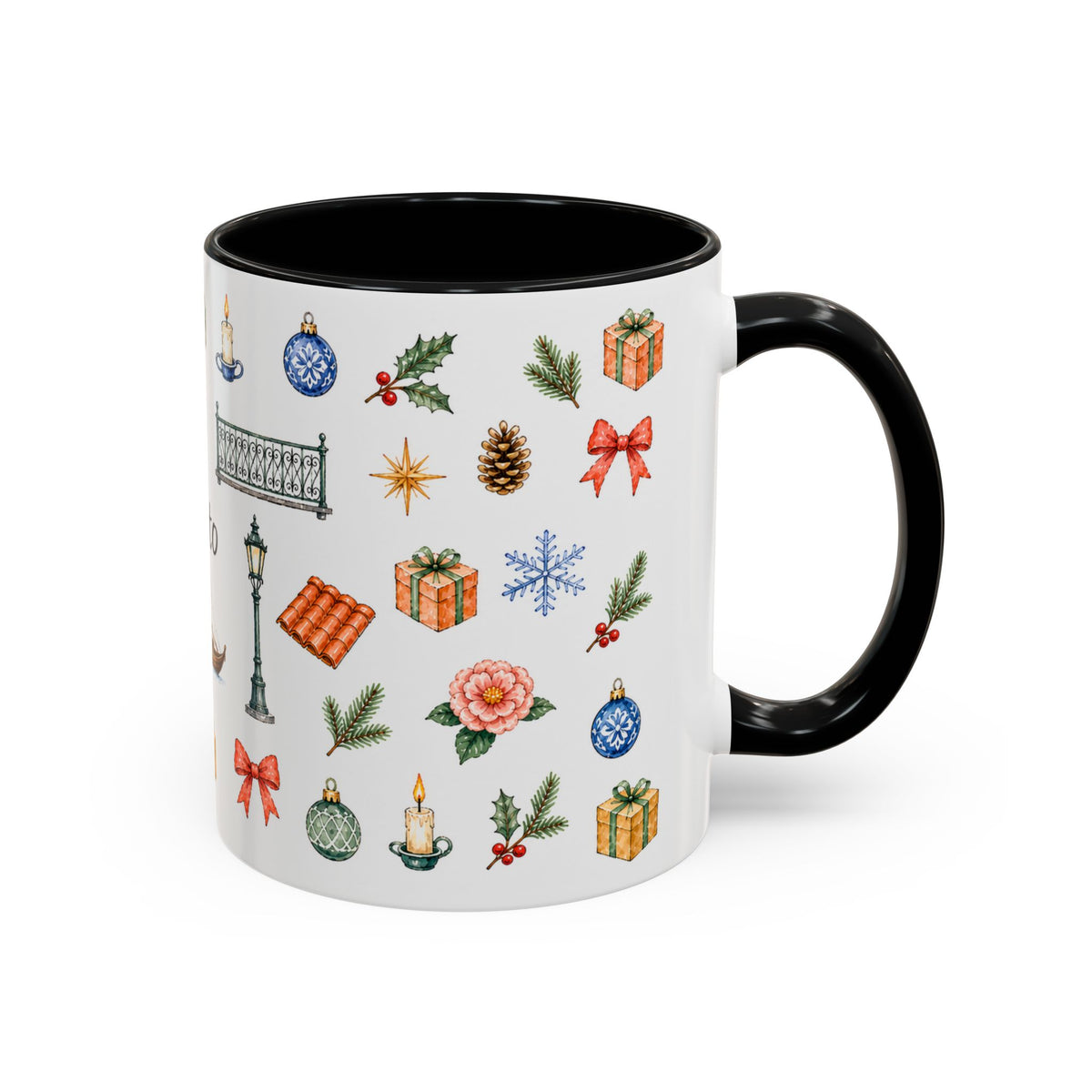 Porto Christmas Mug | Watercolor City Souvenir, Travel Gift (11oz/15oz)