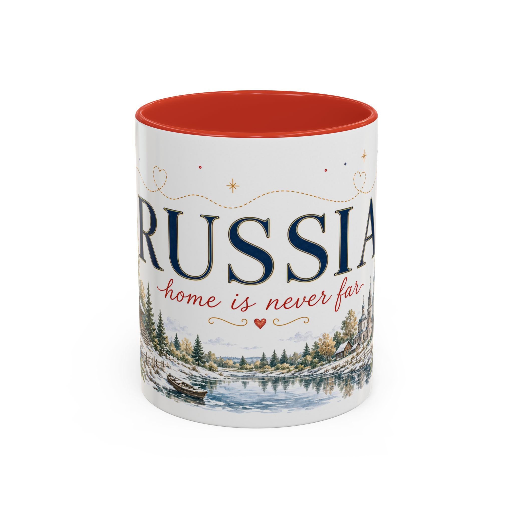 Russia Home Country Mug | Moving Away Gift | Long Distance Friendship | 11 oz 15 oz Accent Mug