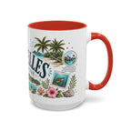 Seychelles Coffee Mug | Travel Destination Souvenir Gift | Accent Color Ceramic 11oz 15oz