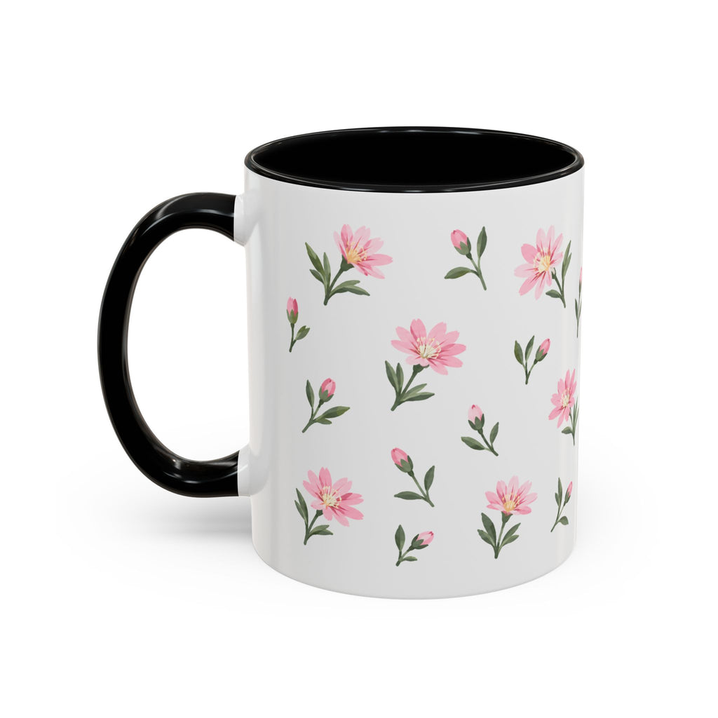 Montana Bitterroot Mug, State Flower Floral Coffee Cup, 11oz Botanical Gift