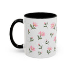 Montana Bitterroot Mug, State Flower Floral Coffee Cup, 11oz Botanical Gift