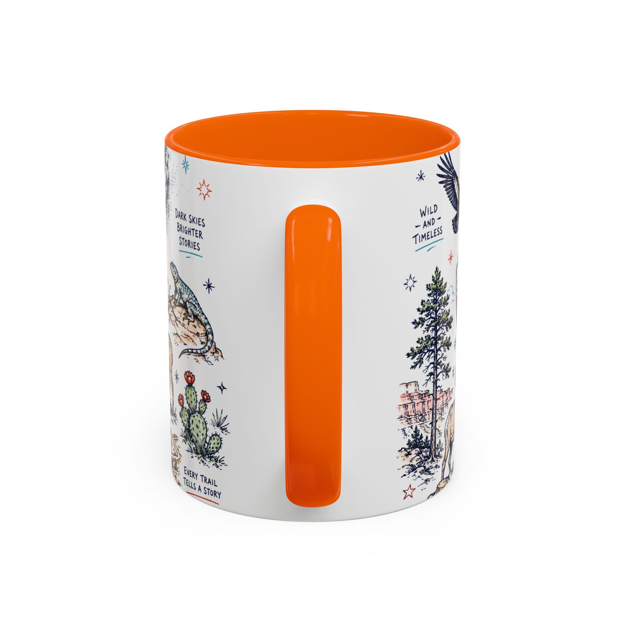 Grand Canyon National Park Coffee Mug | Hiking Camping Nature Gift | Accent Color Ceramic 11oz 15oz