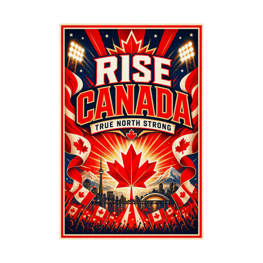 Canada Soccer Poster | Rally Fan Art Print | 2026 Soccer Wall Decor