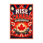 Canada Soccer Poster | Rally Fan Art Print | 2026 Soccer Wall Decor