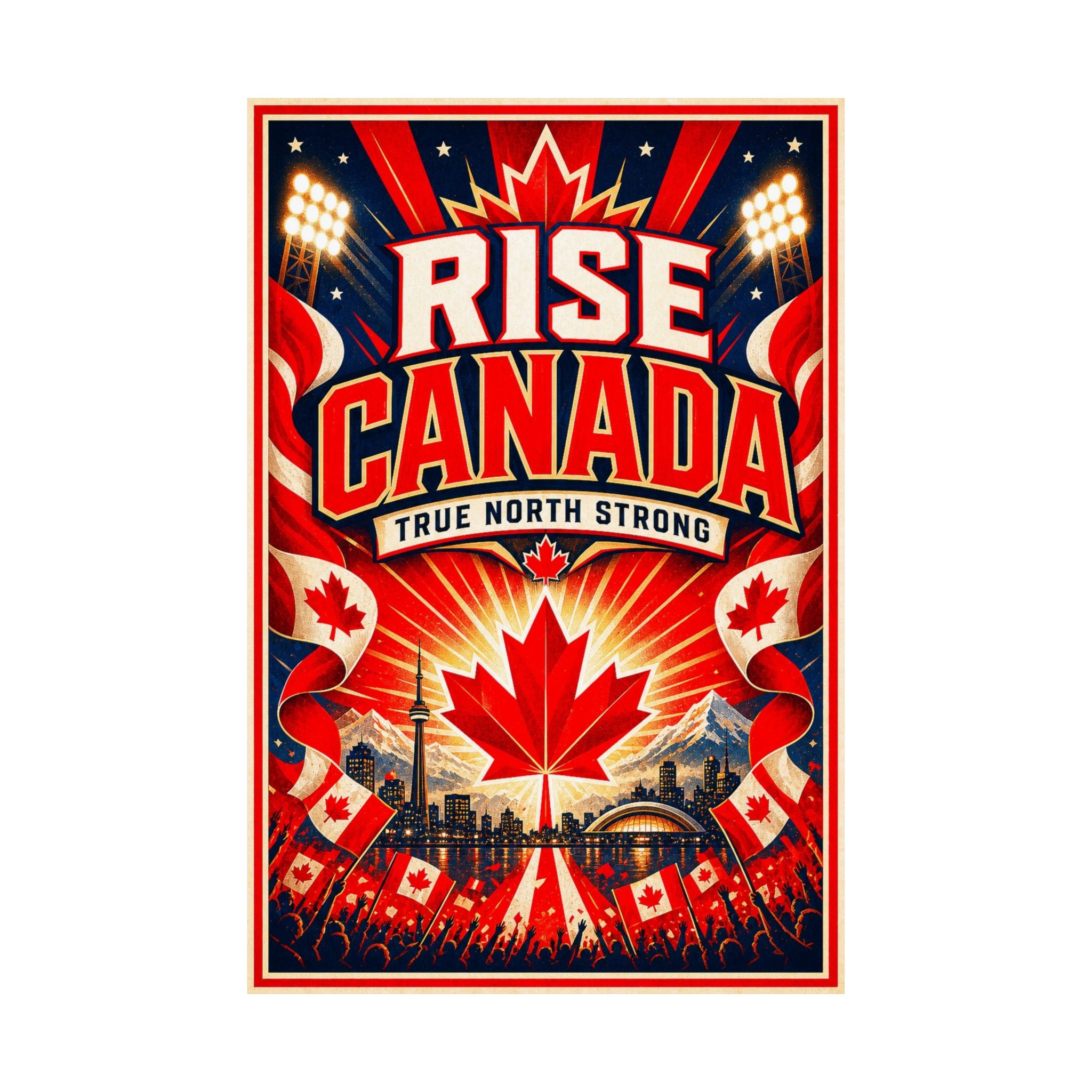 Canada Soccer Poster | Rally Fan Art Print | 2026 Soccer Wall Decor