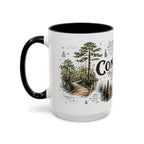 Congaree National Park Coffee Mug | South Carolina Forest Floodplain Gift | Accent Color Ceramic 11oz 15oz