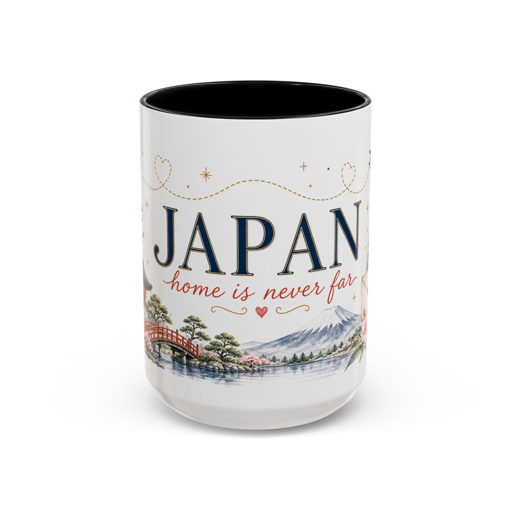 Japan Home Country Mug | Moving Away Gift | Long Distance Friendship | 11 oz 15 oz Accent Mug