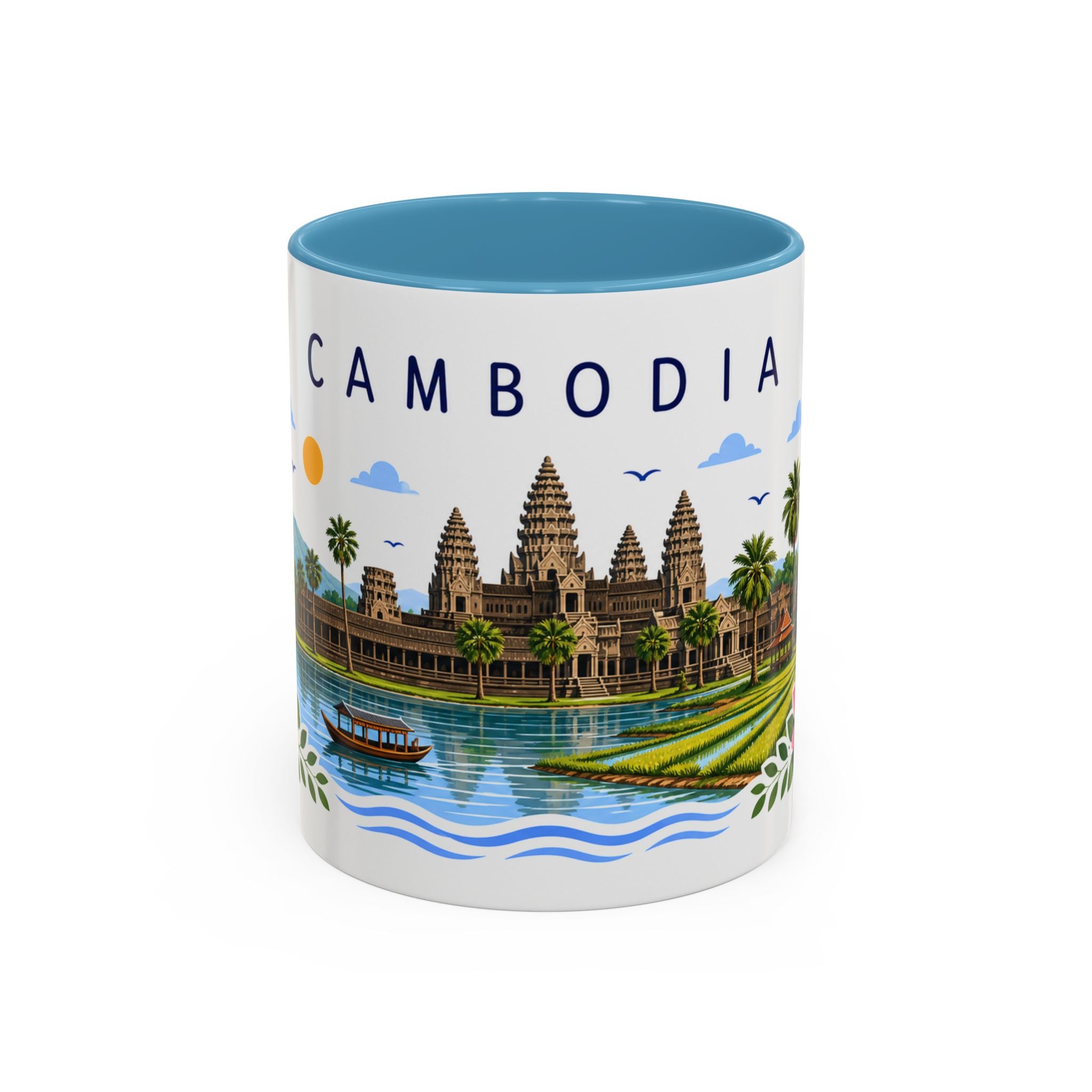 Cambodia Coffee Mug | Travel Souvenir Accent Mug | Place Gift Ceramic Cup 11oz 15oz