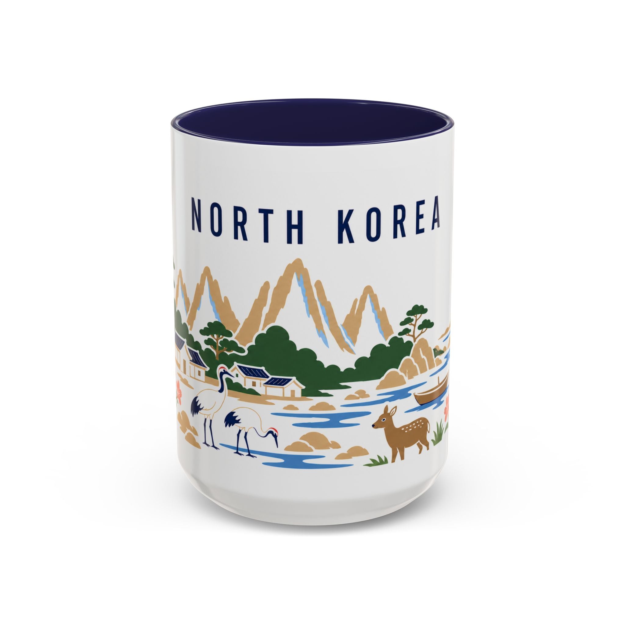 North Korea Coffee Mug | Travel Souvenir Accent Mug | Country Gift Ceramic Cup 11oz 15oz