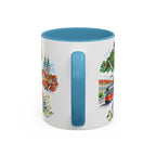 Graz Illustrated Travel Mug | City Souvenir Accent Coffee Mug | 11oz 15oz Ceramic Cup