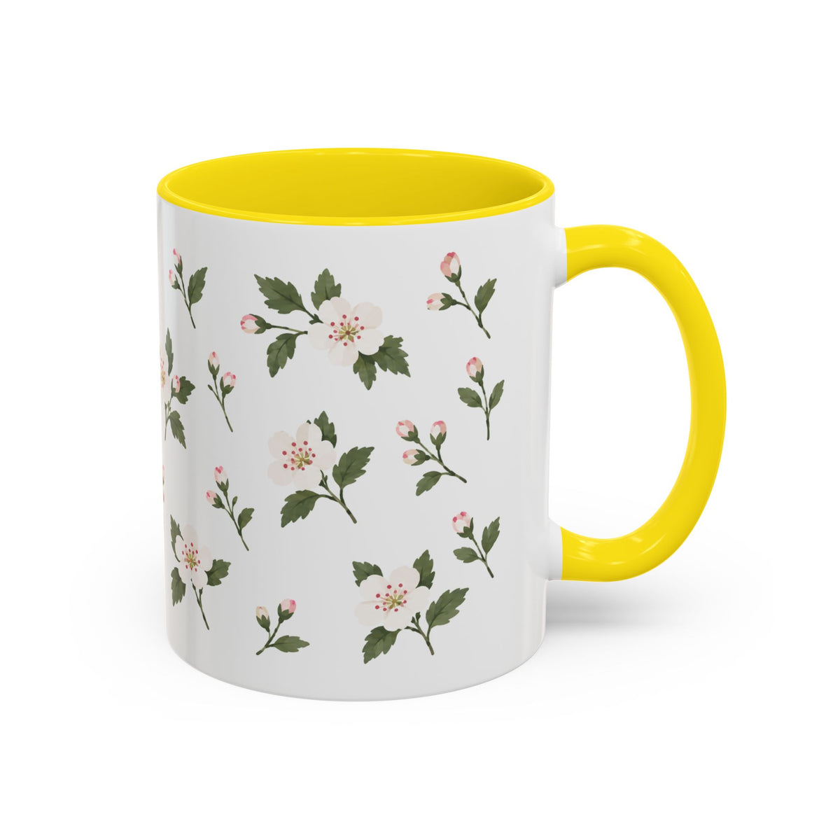 Missouri Hawthorn Mug, State Flower Floral Coffee Cup, 11oz Botanical Gift