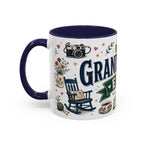 Best Grandparents Ever Coffee Mug | Gift From Grandkids | Accent Color Ceramic 11oz 15oz