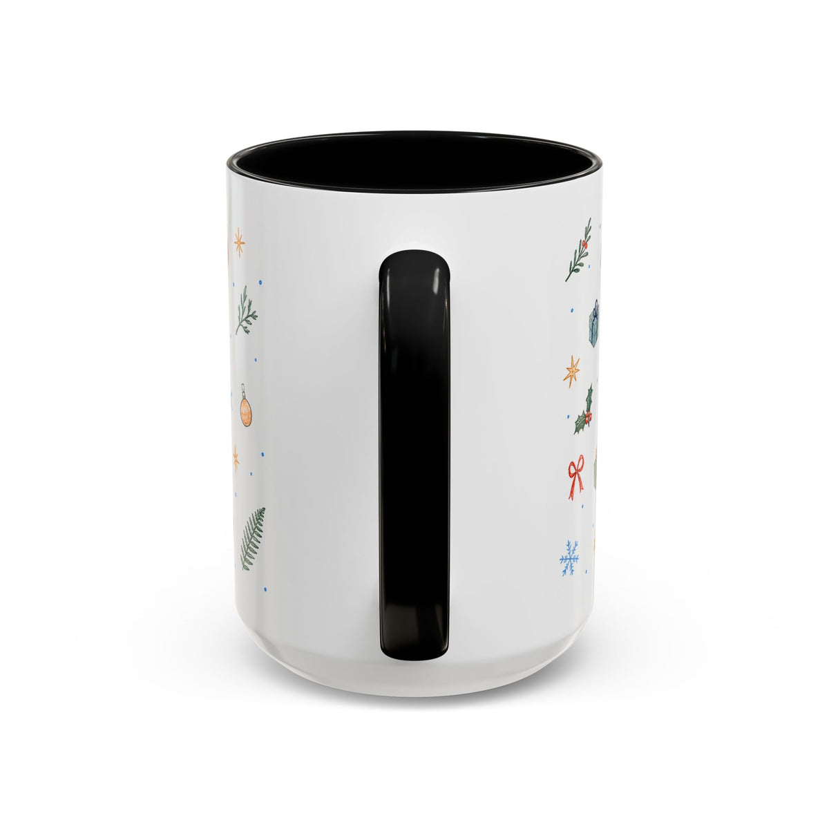 Big Sur Christmas Mug | Watercolor Travel Souvenir | Holiday Gift | Accent Ceramic Coffee Cup 11oz 15oz