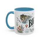 Big Sur Coffee Mug | Travel Destination Souvenir Gift | Accent Color Ceramic 11oz 15oz