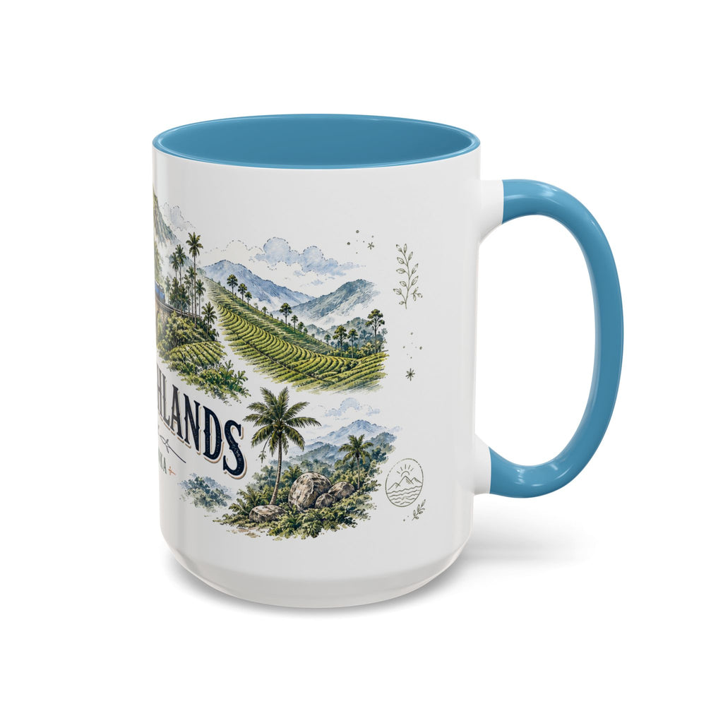 Ella Highlands Mug, Sri Lanka Travel Souvenir, Bucket List Gift, Accent Ceramic Coffee Mug 11oz 15oz