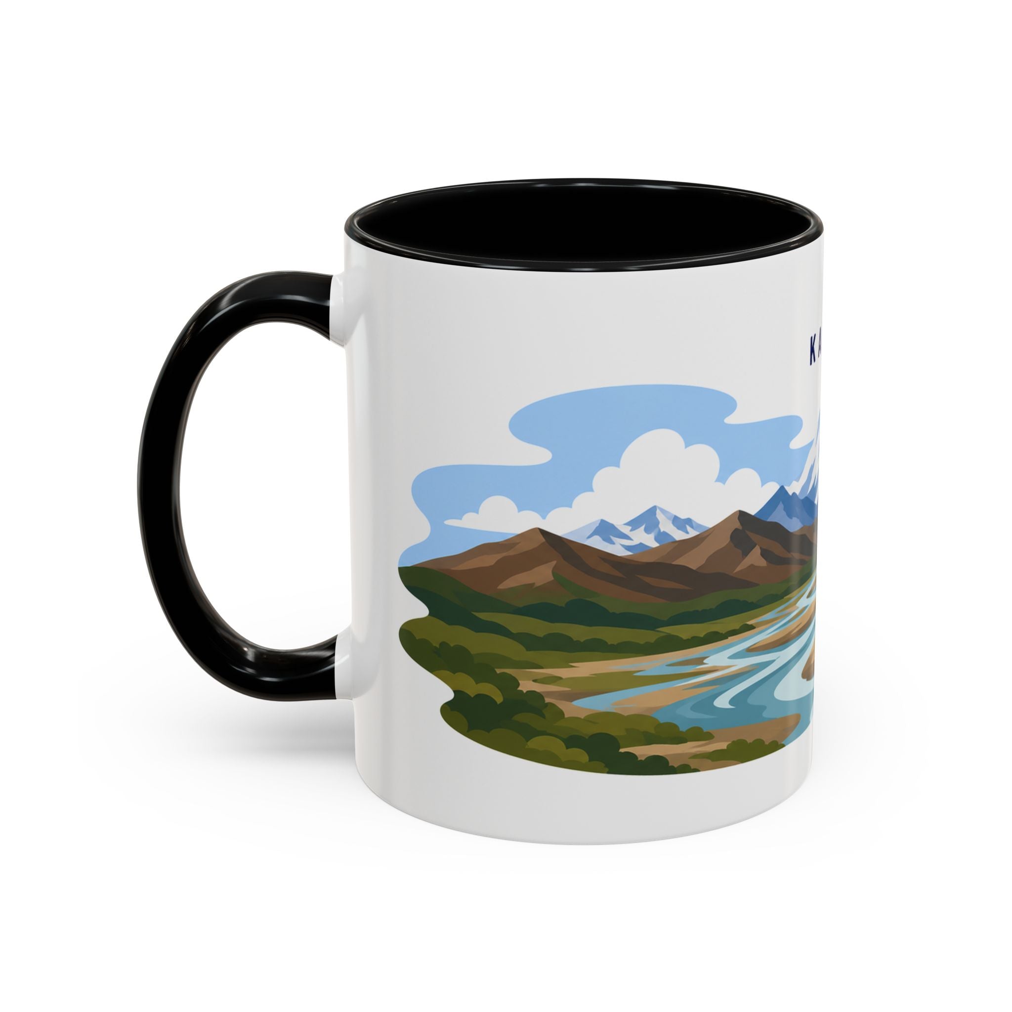 Katmai National Park Coffee Mug | Solid Color Block Park Souvenir | 11oz 15oz Accent Mug