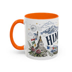 Himalaya Coffee Mug | Travel Destination Souvenir Gift | Accent Color Ceramic 11oz 15oz