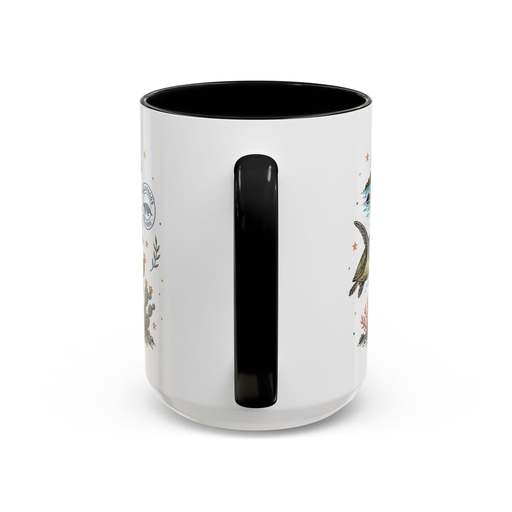 Galapagos Islands Coffee Mug | Travel Destination Souvenir Gift | Accent Color Ceramic 11oz 15oz