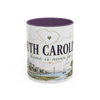 South Carolina State Mug | Botanical Map Accent Cup (11oz 15oz)