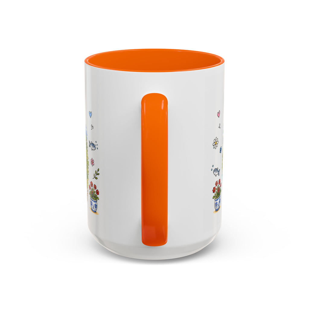 Reine Illustrated Travel Mug | Norway Souvenir Accent Coffee Mug | 11oz 15oz Ceramic Cup
