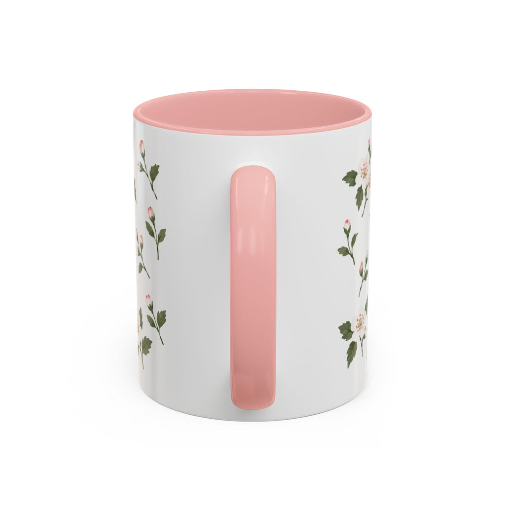Missouri Hawthorn Mug, State Flower Floral Coffee Cup, 11oz Botanical Gift