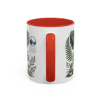 New Zealand South Island Coffee Mug | Travel Destination Souvenir Gift | Accent Color Ceramic 11oz 15oz